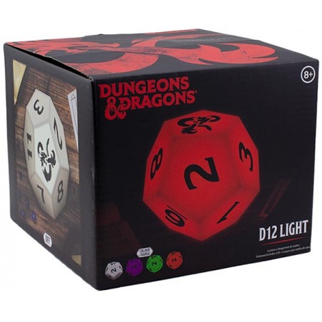 DUNGEONS AND DRAGONS D12 LIGHT MULTICOLOR LAMPADA