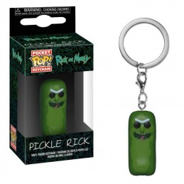 RICK AND MORTY POCKET POP! PICKLE RICK KEYCHAIN PORTACHIAVI FUNKO