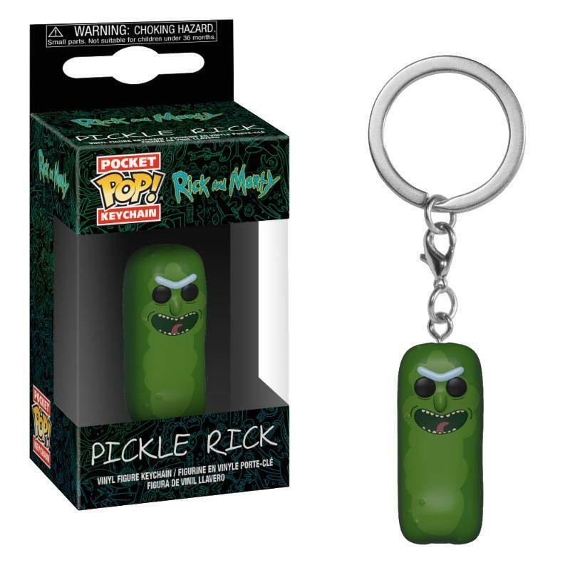 FUNKO RICK AND MORTY POCKET POP! PICKLE RICK KEYCHAIN