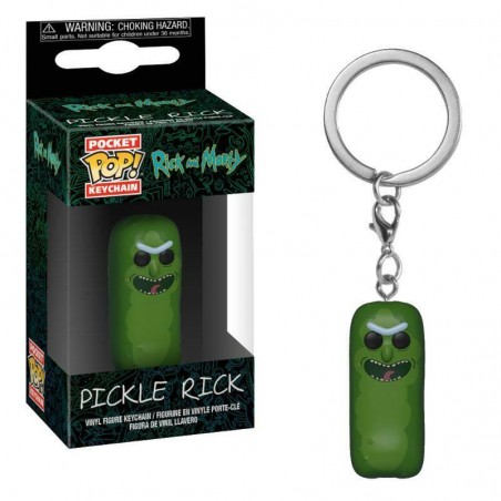 RICK AND MORTY POCKET POP! PICKLE RICK KEYCHAIN