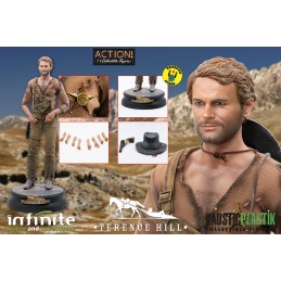 TERENCE HILL TRINITA' 30CM OLD AND RARE ACTION FIGURE INFINITE STATUE