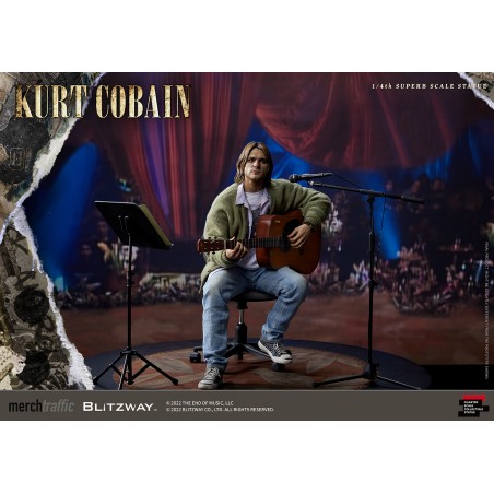 NIRVANA KURT COBAIN 1/4 SUPERB SCALE STATUE FIGURE