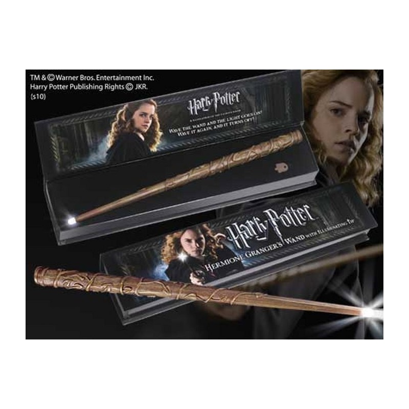 NOBLE COLLECTIONS HARRY POTTER WAND HERMIONE ILLUMINATING REPLICA BACCHETTA