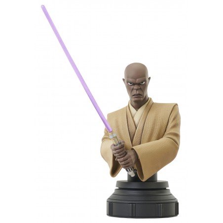 STAR WARS THE CLONE WARS MACE WINDU BUST STATUE