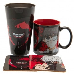 ABYSTYLE TOKYO GHOUL GIFT BOX - MUG COASTERS AND GLASS