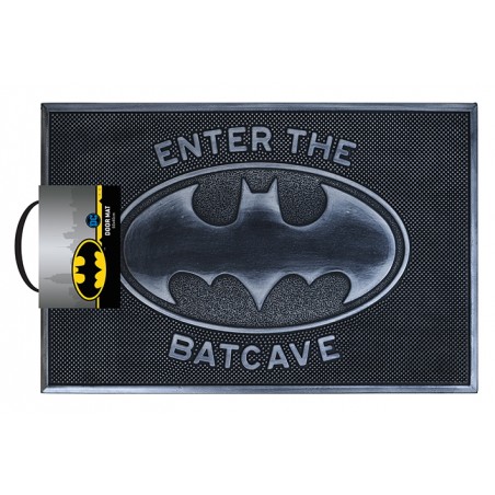 BATMAN LOGO ENTER THE BATCAVE DOORMAT ZERBINO TAPPETINO