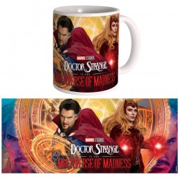 MARVEL STUDIOS DOCTOR STRANGE IN THE MULTIVERSE OF MADNESS MAD SORCERER AND SCARLET WITCH TAZZA IN CERAMICA SEMIC