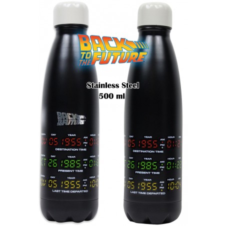 BACK TO THE FUTURE METAL WATER BOTTLE 500ML