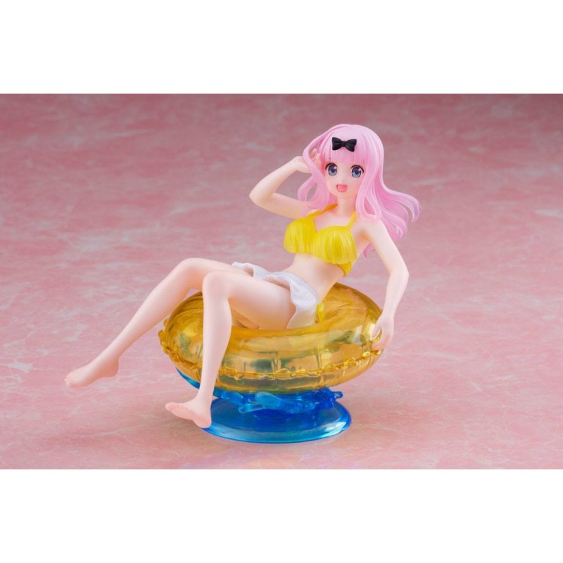 TAITO KAGUYA-SAMA LOVE IS WAR CHIKA FUJIWARA AQUA FLOAT GIRLS STATUE FIGURE TAITO KAGUYA-SAMA LOVE IS WAR CHIKA FUJIWARA AQUA FLOAT GIRLS STATUE FIGURE