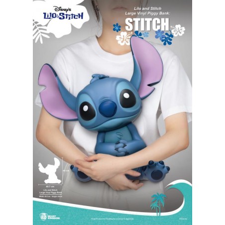 LILO AND STITCH - STITCH LARGE VINYL PIGGY BANK SALVADANAIO