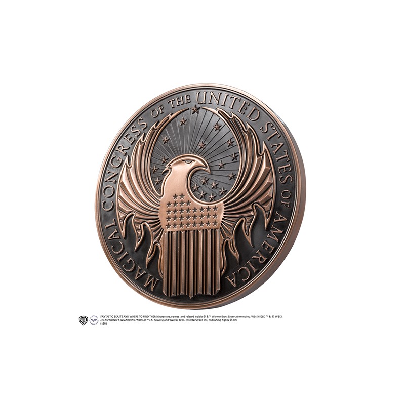 NOBLE COLLECTIONS FANTASTIC BEAST MACUSA EMBLEM WALL ART PLAQUE NOBLE COLLECTIONS FANTASTIC BEAST MACUSA EMBLEM WALL ART PLAQUE