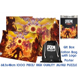 GOOD LOOT PUZZLE DOOM ETERNAL MAYKR 1000 PIECES PUZZLE 48X68CM GIFT BOX