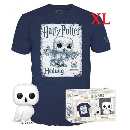 FUNKO POP! TEE HARRY POTTER - EDVIGE FIGURE AND TSHIRT XL SIZE