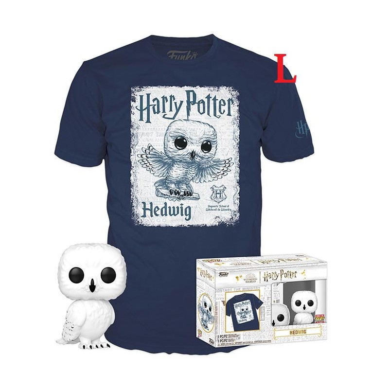 FUNKO POP! TEE HARRY POTTER - EDVIGE FIGURE AND TSHIRT L SIZE FUNKO