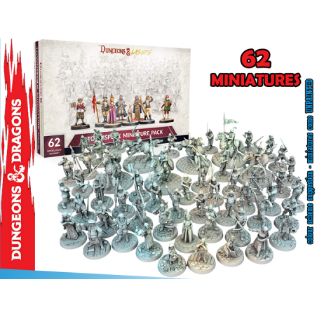 DUNGEONS AND LASERS TOWNSFOLK MINIATURE PACK FIGURES