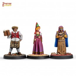 ARCHON STUDIO DUNGEONS AND LASERS TOWNSFOLK MINIATURE PACK FIGURES