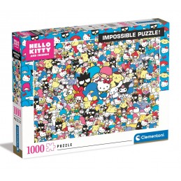 CLEMENTONI HELLO KITTY AND FRIENDS IMPOSSIBLE JIGSAW PUZZLE 1000 PCS
