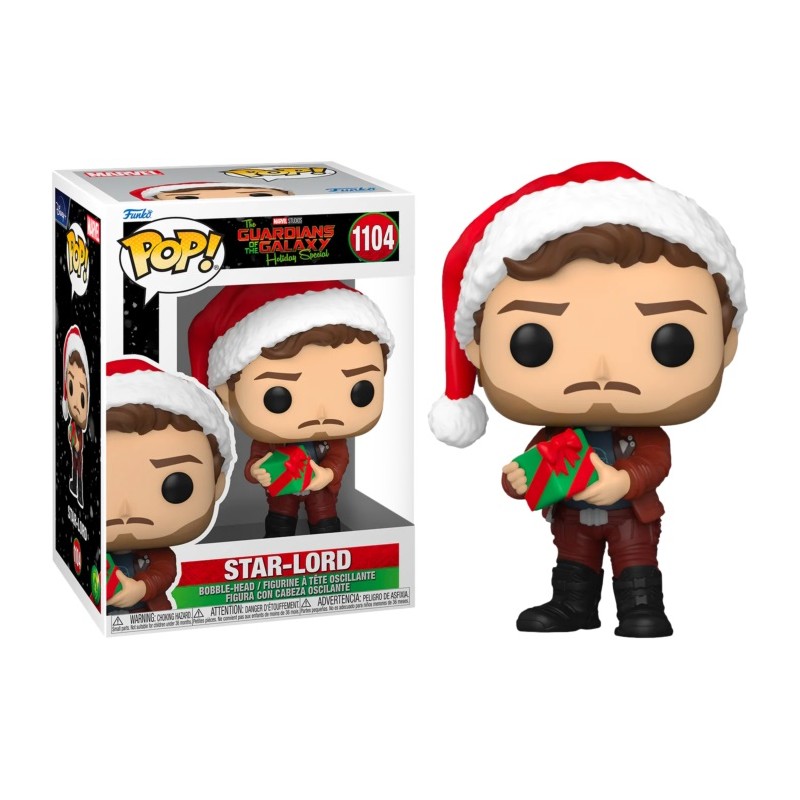 FUNKO POP! GUARDIANS OF THE GALAXY HOLIDAY SPECIAL STAR-LORD BOBBLE HEAD KNOCKER FIGURE FUNKO