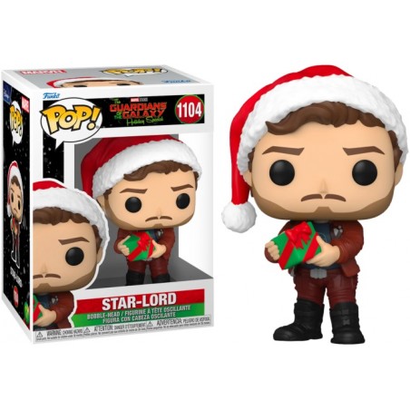 FUNKO POP! GUARDIANS OF THE GALAXY HOLIDAY SPECIAL STAR-LORD BOBBLE HEAD KNOCKER FIGURE