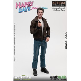 HAPPY DAYS FONZIE WITH JUKE BOX DELUXE ACTION FIGURE 30 CM 1/6 SCALE INFINITE STATUE