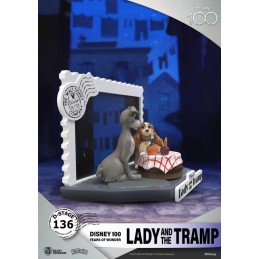 BEAST KINGDOM D-STAGE DISNEY 100 YEARS LADY AND THE TRAMP STATUE FIGURE DIORAMA