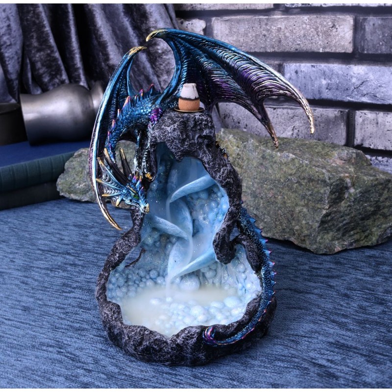 NEMESIS NOW DRAGONS INTRIGUE INCENSE BURNER 21CM FIGURE