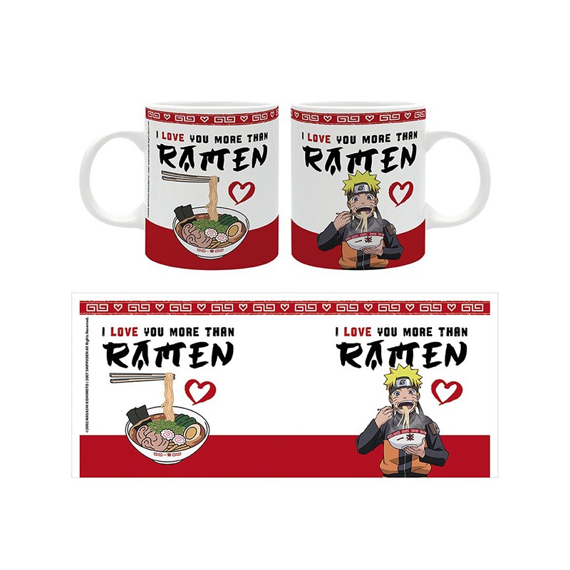 NARUTO I LOVE YOU MORE THAN RAMEN MUG TAZZA THE GOOD GIFT