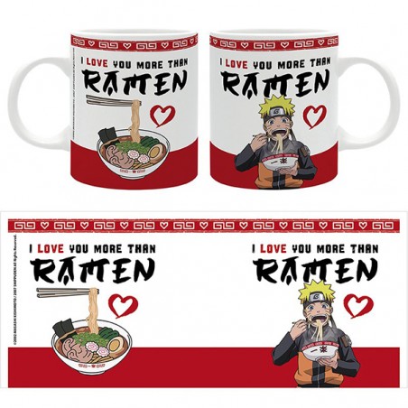 NARUTO I LOVE YOU MORE THAN RAMEN MUG TAZZA