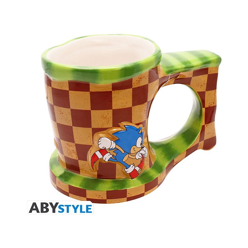 SONIC THE HEDGEHOG CLASSIC 3D MUG TAZZA IN CERAMICA ABYSTYLE