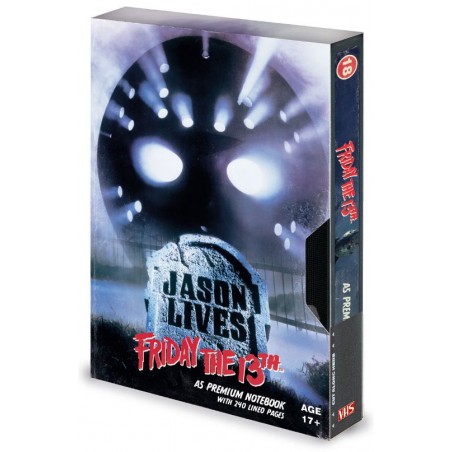 FRIDAY THE 13TH JASON VOORHEES VHS NOTEBOOK