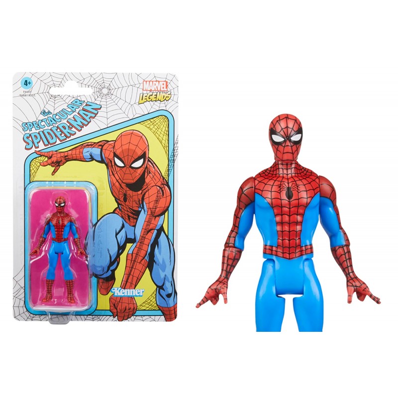 HASBRO MARVEL LEGENDS RETRO COLLECTION THE SPECTACULAR SPIDER-MAN ACTION FIGURE
