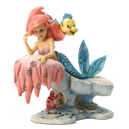 DISNEY TRADITIONS THE LITTLE MERMAID ARIEL DREAMING UNDER THE SEA STATUE FIGURE