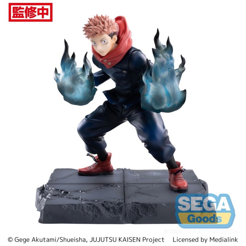 SEGA GOODS JUJUTSU KAISEN YUJI ITADORI LUMINASTA STATUE FIGURE SEGA GOODS JUJUTSU KAISEN YUJI ITADORI LUMINASTA STATUE FIGURE