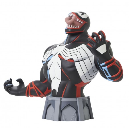 MARVEL ANIMATED VENOM BUST STATUE RESIN FIGURE
