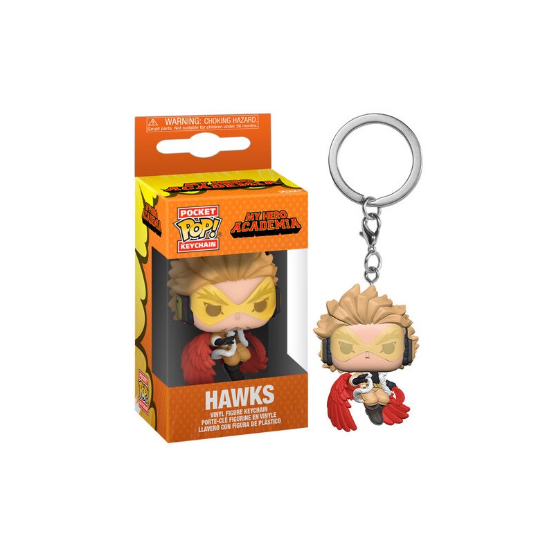 FUNKO MY HERO ACADEMA POCKET POP! HAWKS KEYCHAIN FUNKO MY HERO ACADEMA POCKET POP! HAWKS KEYCHAIN