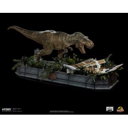 IRON STUDIOS JURASSIC PARK T.REX AND DONALD DEMI ART SCALE 1/20 STATUE FIGURE