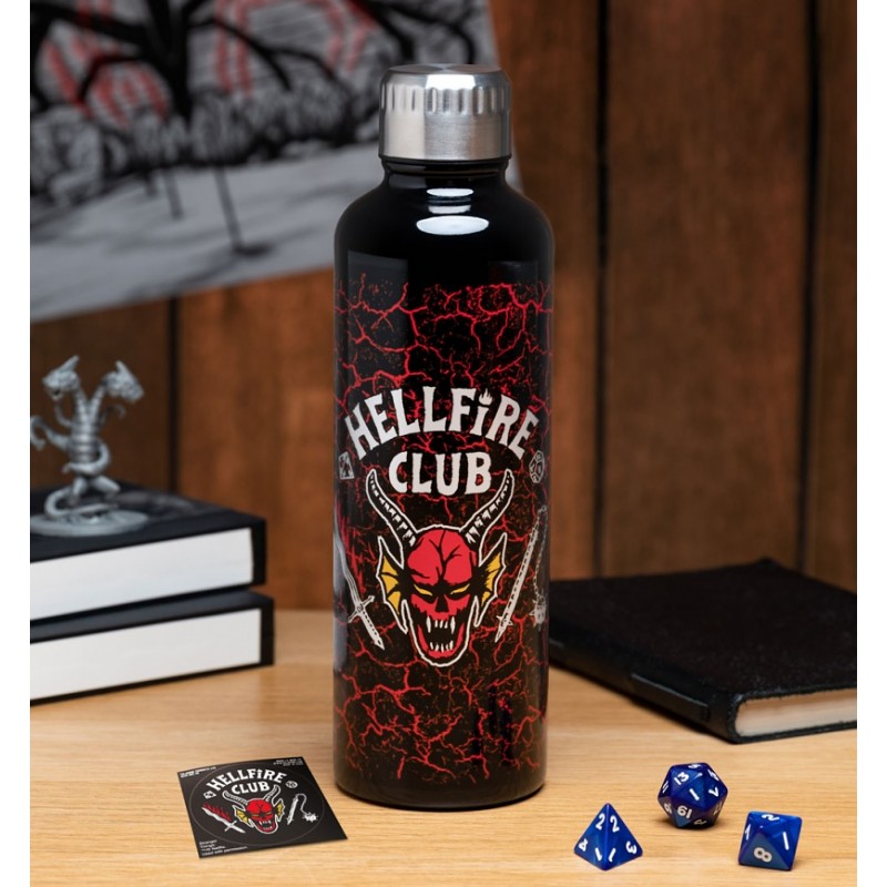 STRANGER THINGS HELLFIRE CLUB BOTTIGLIA TERMICA METALLICA 500ML PALADONE PRODUCTS STRANGER THINGS HELLFIRE CLUB BOTTIGLIA TERMICA METALLICA 500ML PALADONE PRODUCTS