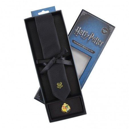 HARRY POTTER HOGWARTS NECKTIE AND PIN SET CRAVATTA E SPILLA