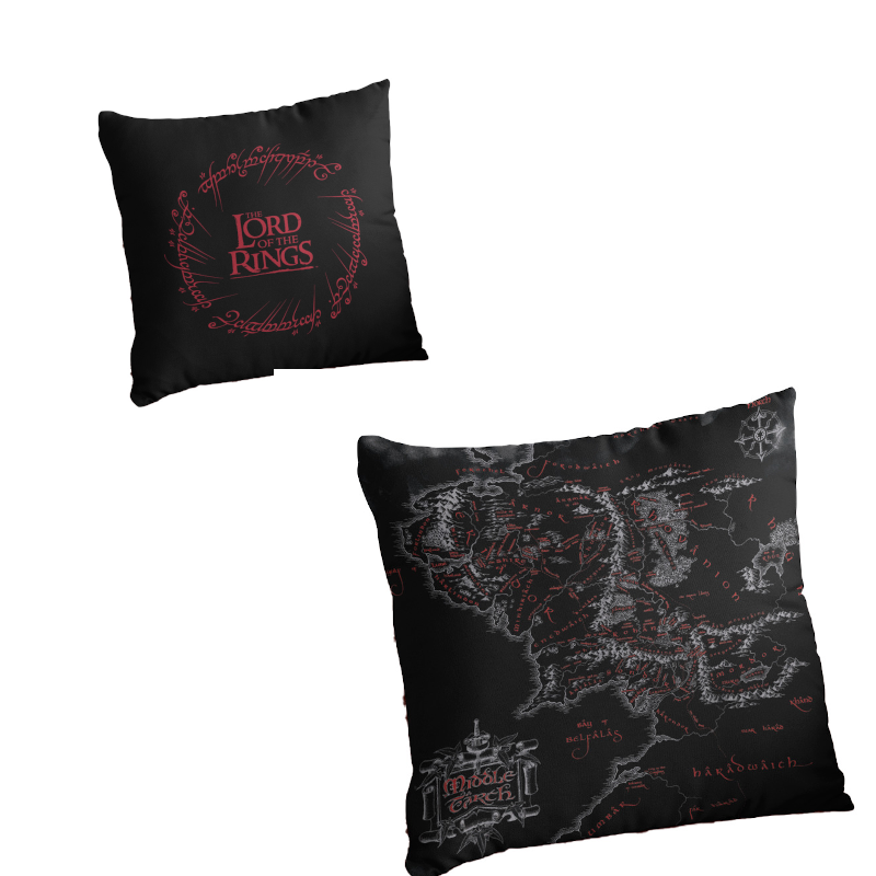SD TOYS LORD OF THE RINGS MAP OF MIDDLE EARTH CUSHION 41x42CM PILLOW