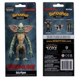 NOBLE COLLECTIONS GREMLINS STRIPE MINI BENDYFIGS ACTION FIGURE