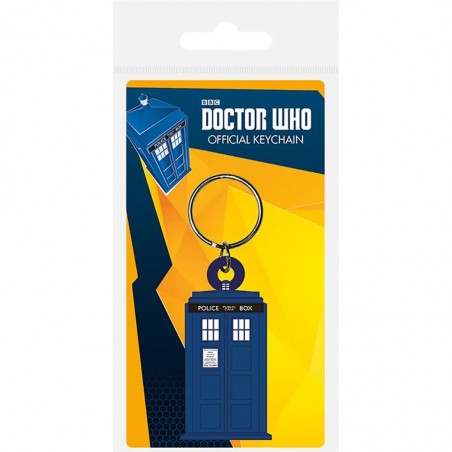 DOCTOR WHO TARDIS RUBBER KEYCHAIN