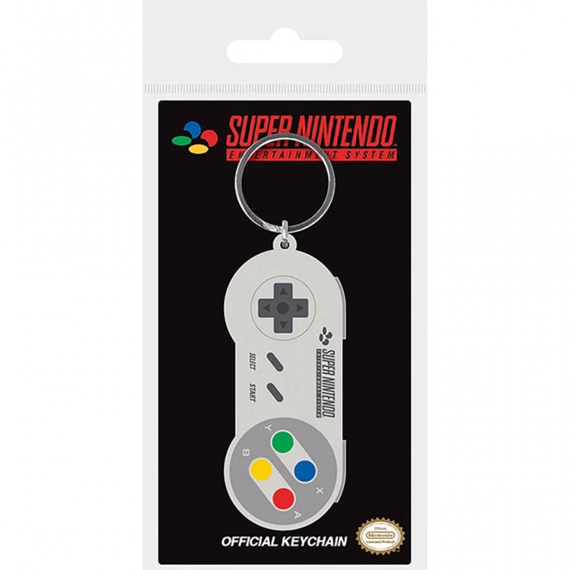 PYRAMID INTERNATIONAL NINTENDO SNES CONTROLLER RUBBER KEYCHAIN