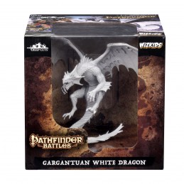 WIZKIDS PATHFINDER BATTLES GARGANTUAN WHITE DRAGON MINIATURE FIGURE