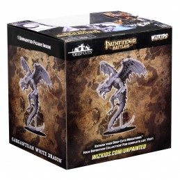 WIZKIDS PATHFINDER BATTLES GARGANTUAN WHITE DRAGON MINIATURE FIGURE