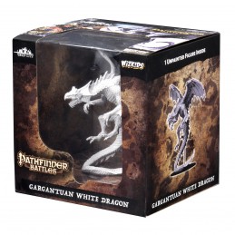 WIZKIDS PATHFINDER BATTLES GARGANTUAN WHITE DRAGON MINIATURE FIGURE