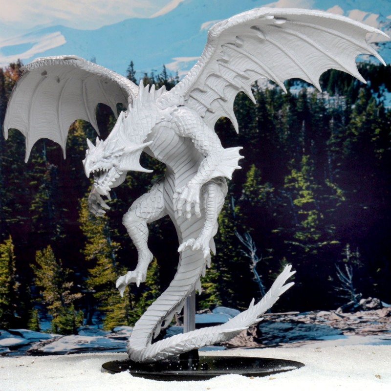 WIZKIDS PATHFINDER BATTLES GARGANTUAN WHITE DRAGON MINIATURE FIGURE