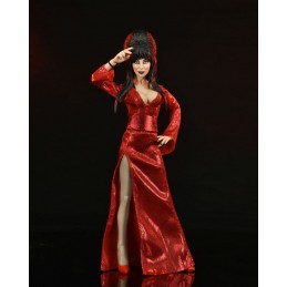 ELVIRA MISTRESS OF THE DARK RED FRIGHT BOO CLOTHED 20CM ACTION FIGURE NECA