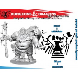 WIZKIDS DUNGEONS AND DRAGONS FRAMEWORKS HILL GIANT MODEL KIT MINIATURE FIGURE