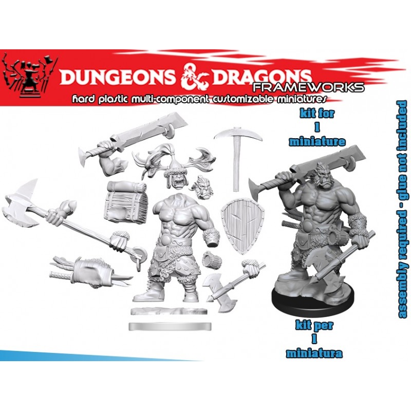 BUY DUNGEONS AND DRAGONS FRAMEWORKS ORC BARBARIAN MALE MODEL KIT MI...