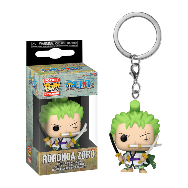 FUNKO ONE PIECE POCKET POP! RORONOA ZORO KEYCHAIN